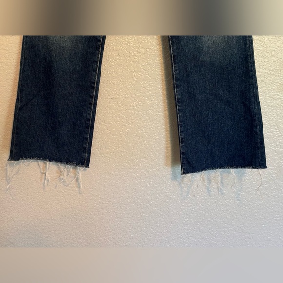 AG-ED DENIM High-Rise Slim Flare Jodi Crop Faded Blue Jeans- Women Size 29R - Picture 4 of 9